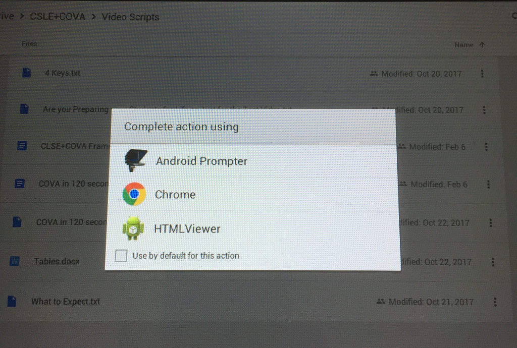 Android Prompter